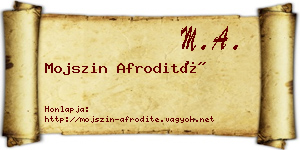 Mojszin Afrodité névjegykártya